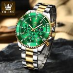 Olevs 2870 Gents Stainless Steel Watch with Rotating Bezel