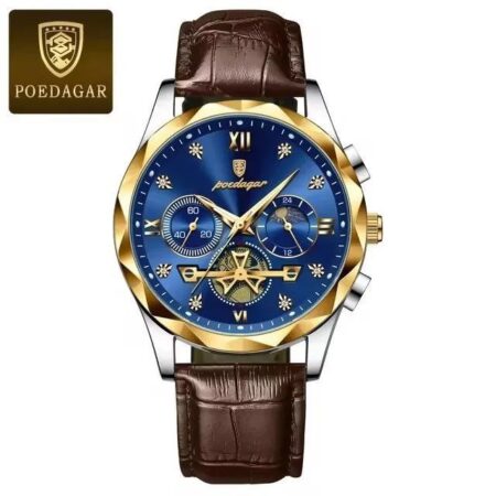 Poedagar 996L Gents Leather Strap Watch