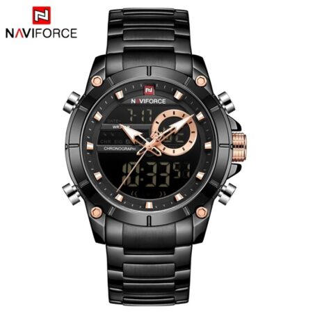 Naviforce NF9163 Stainless Steel Millitary sport Mens watch