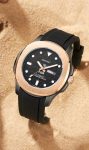 Seiko Quartz Movement Fiber Belt Watch