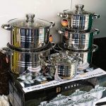 12 Piece Stainless Steel Pot Set Durable, Stylish, Induction Compatible Cookware