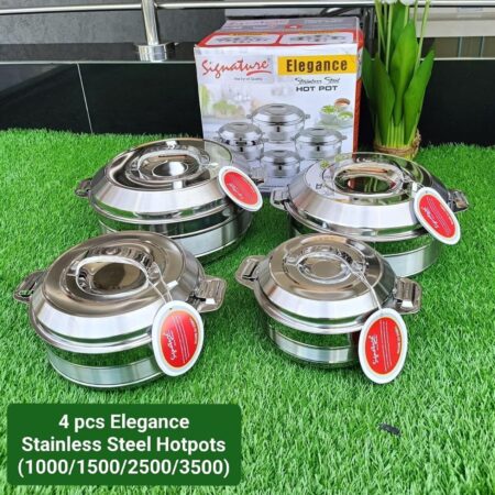 Signature Elegance 4 Piece Hot Pots Set