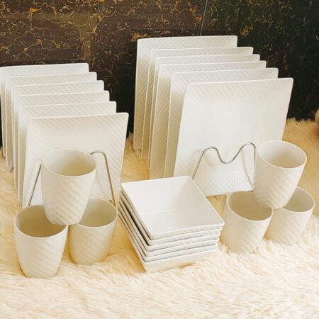 Elegant 24-Piece Trendy Dinner Set