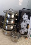 Edenberg 10-Piece Stainless Steel Sufuria Set Durable and Stylish
