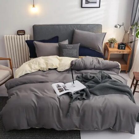 Premium Plain Double-Sided Cotton Duvet Covers