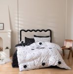 Luxury Nordic Style Double Sided Cotton Microfiber Duvet Cover Set Elegant & Durable