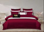 Luxury Cotton Satin Striped Duvet Cover Sets