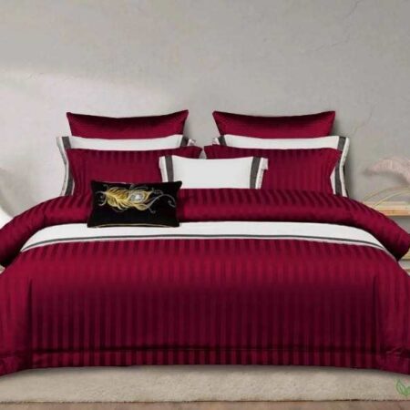 Luxury Cotton Satin Striped Duvet Cover Sets