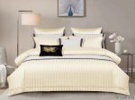 Luxury Cotton Satin Striped Duvet Cover Sets