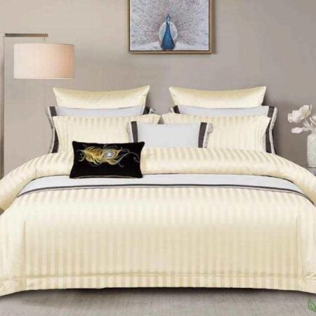 Luxury Cotton Satin Striped Duvet Cover Sets