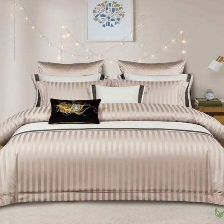 Luxury Cotton Satin Striped Duvet Cover Sets