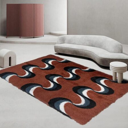 Stylish Patched/Patterned Fluffy Carpets