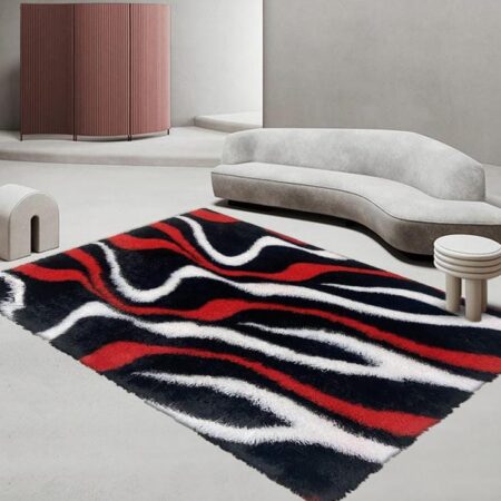 Stylish Patched/Patterned Fluffy Carpets