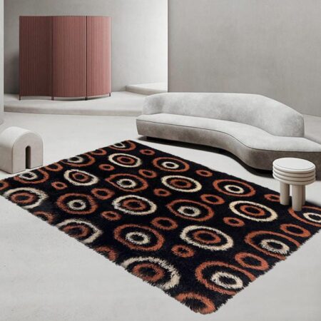 Stylish Patched/Patterned Fluffy Carpets