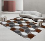 Stylish Patched/Patterned Fluffy Carpets