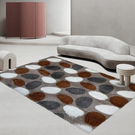 Stylish Patched/Patterned Fluffy Carpets