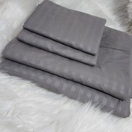 Quality Striped Cotton Bedsheets Set 4*6/5*6/6*6(2 bedsheets, 2 pillow cases)