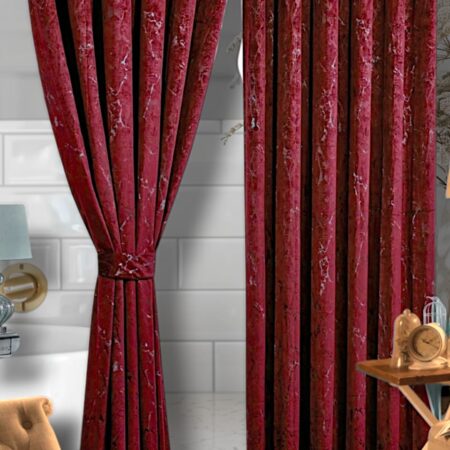 Quality Marble Curtain Set of 2 Curtains and a Sheer ( curtain size 1.5m each, sheer 3m)