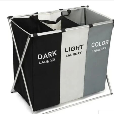 3 Grid Foldable Color Laundry Basket/ Laundry Organizer Bag /Dirty Laundry Collapsible