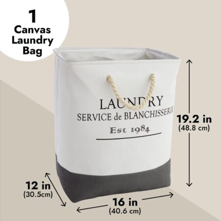 Canvas Laundry Basket MultiPurpose Basket with Handle