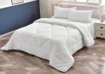 Quality White Hotel Make Striped Duvet Set Package of 10pcs Offer (1 duvet, 1 bedsheet and 2 pillow cases)