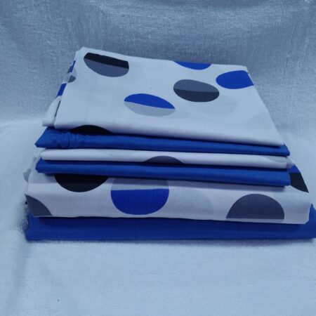 Quality Cotton Bedsheet Set 6*7 (2 bedsheets and 4 pillow cases)