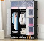 3 COLUMN PLASTIC WARDROBES