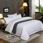 Quality Hotel Package Stripped Cotton Duvet Cover sets 5*6/6*6/6*7  (10 pcs package)