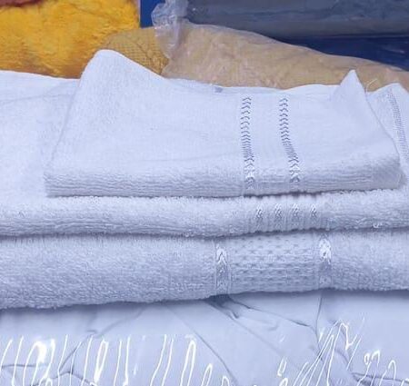 Quality White towels 3pcs Set